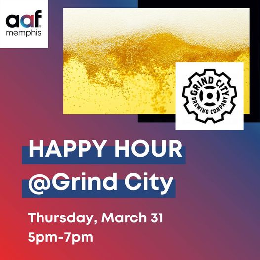 Happy hour at Grind City Thursday, March 31 from 5pm-7pm