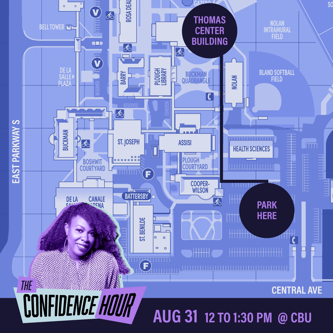 Map: from the Parking lot off of Central Avenue, walk North to Thomas Center Building, next to the Nolan Intramural Field and Buckman Quadrangle