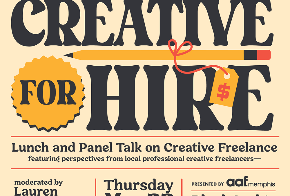 Thurs, May 23 12-1:30 – Creative for Hire