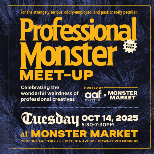 Join Memphis creatives for a spooky-season happy hour inside Monster Market, a pop-up gallery and shop featuring local artists and makers. Enjoy eerie tunes, local brews, and creative company in a space that’s equal parts artful and delightfully eerie.